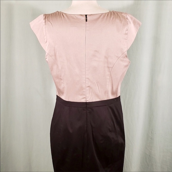 Black and Tan Above the Knee Shift Dress - Picture 3 of 3